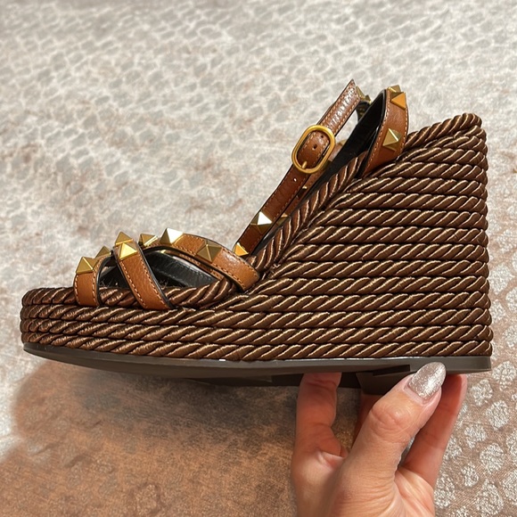 Brand new Valentino Rope Studded Espadrilles size 36 - Picture 5 of 7